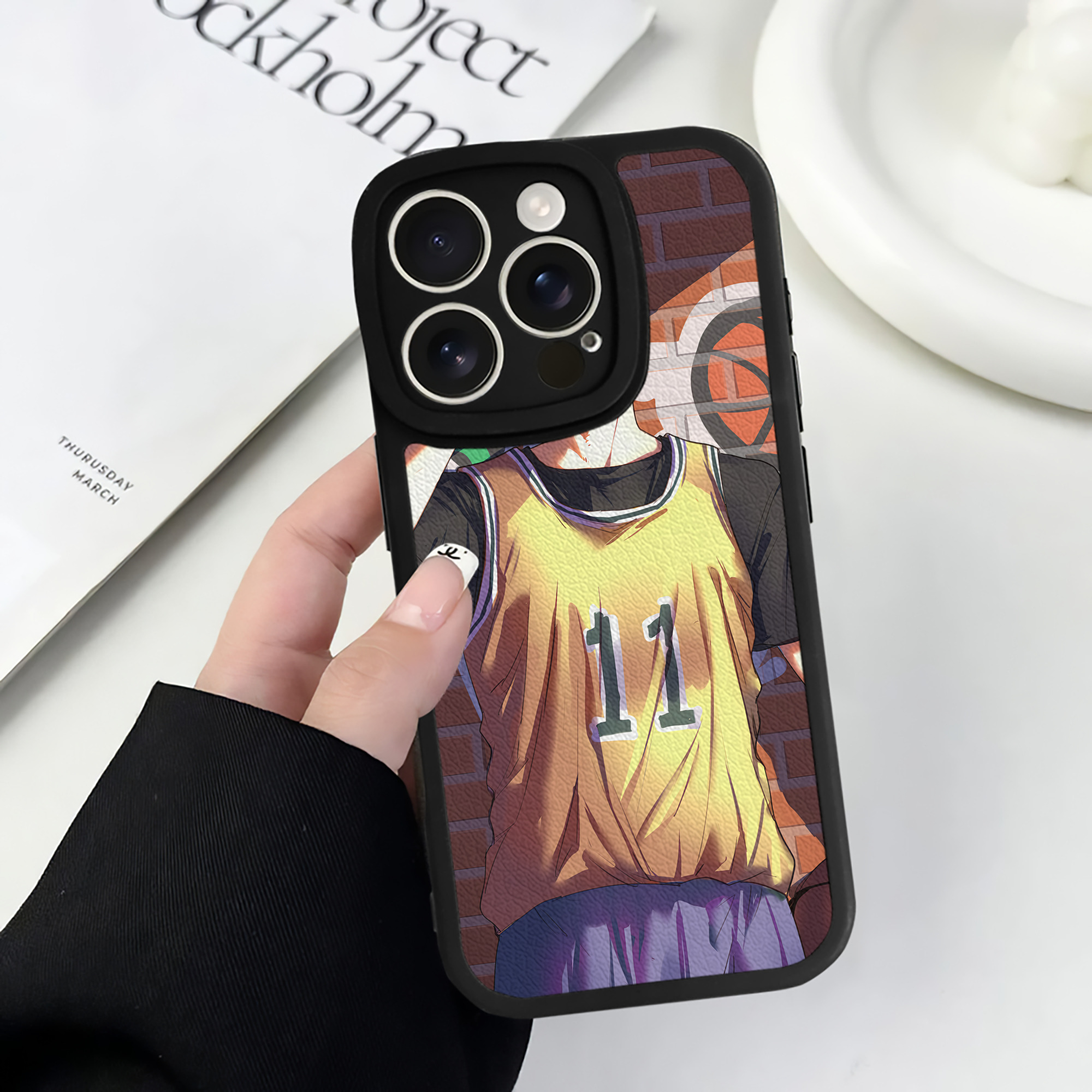 （画像用） SLAM DUNK／スラムダンク 【iPhone 16シリーズ対応】シリコンスマホケース（レザー調） 材質：シリコン